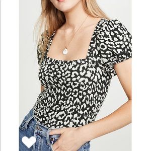 Free People No Type Leopard Top!